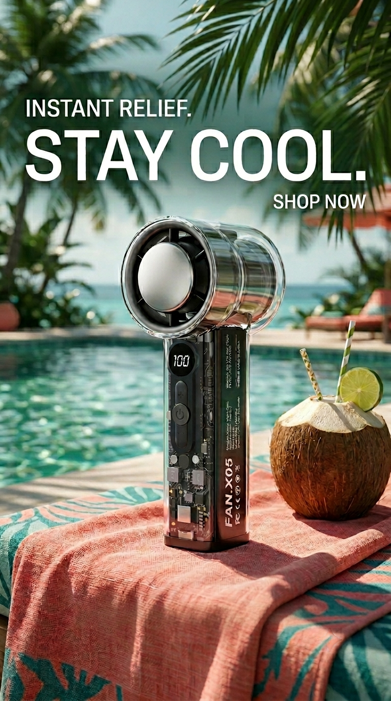 AirCool™  Handheld Fan